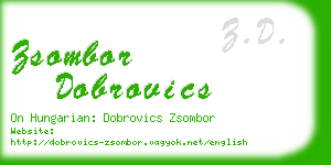 zsombor dobrovics business card